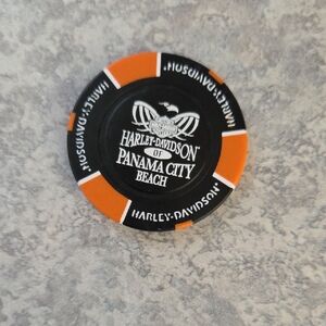 Harley-Davidson Black and Orange Chip Panama City Beach